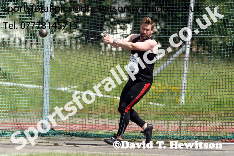 Hammer, North East Masters Champs, Monkton Stadium,  Jarrow. Photo: David T. Hewitson/Sports for All Pics